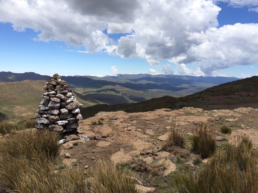 Blick auf den Sandy Pass in Leshoto