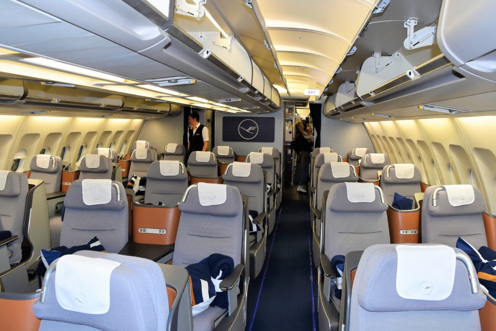 Lufthansa Business Class Stühle im A340-300