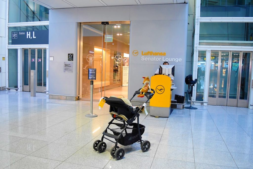 Eingang Lufthansa Senator Lounge MUC Terminal 2 Schengen Gate G
