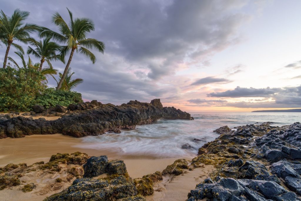 Vulkanstrand auf Maui, Hawaii