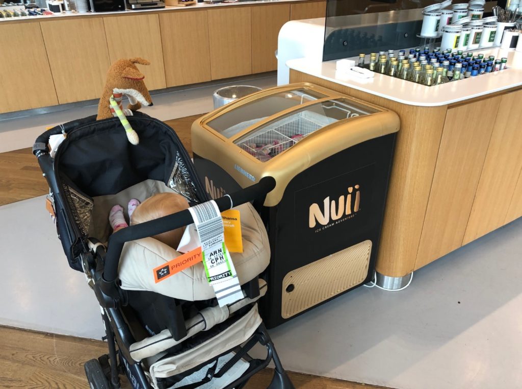 Es gib es im Sommer in der Lufthansa Senator Lounge, Flughafen München