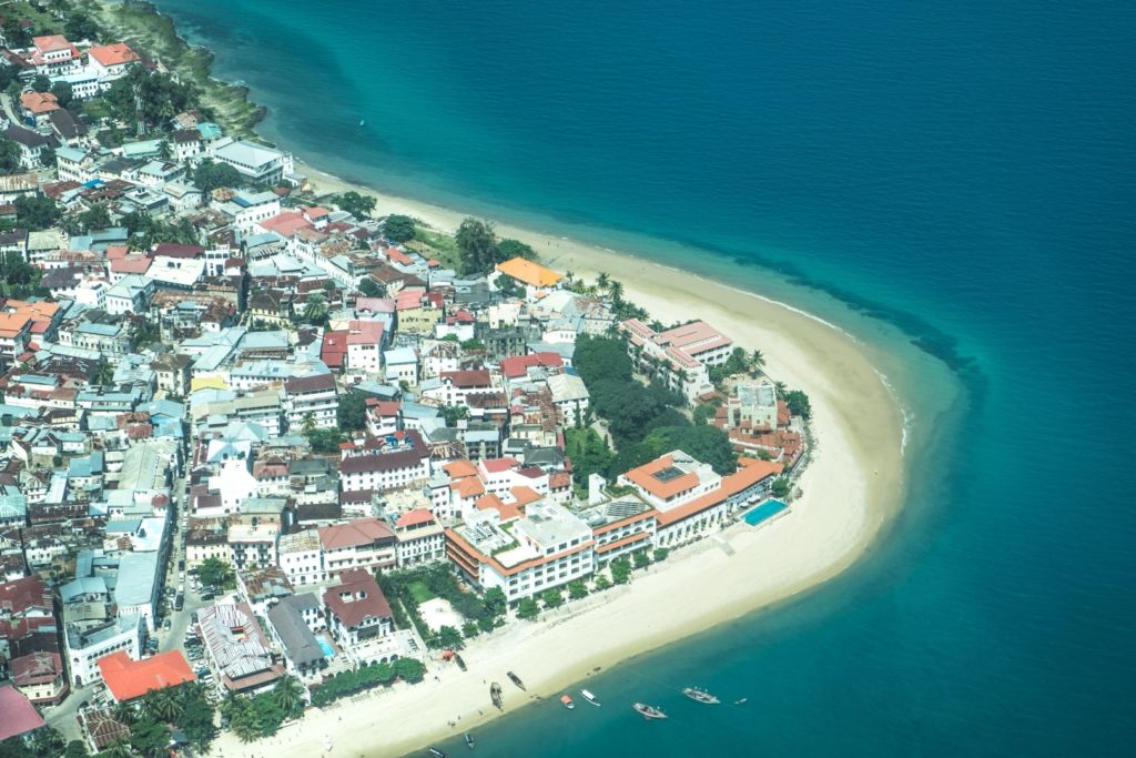 Stone Town, die Hauptstadt Sansibars im Süden der Insel