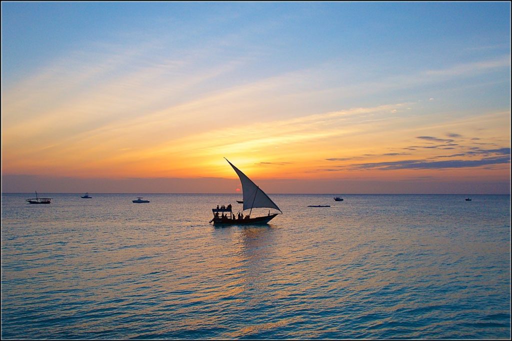 Sonnenuntergang auf Sansibar