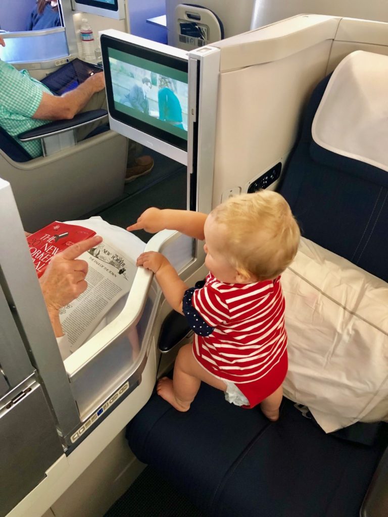 Baby in British Airways Business Class