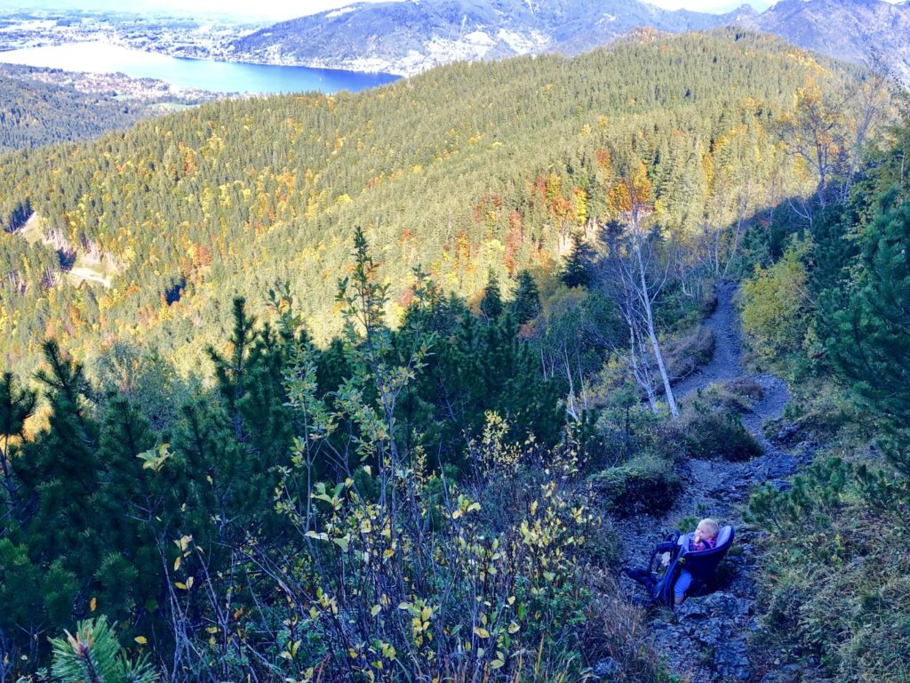 Chillen mit Tegernseeblick beim Abstieg vom Hirschberghaus