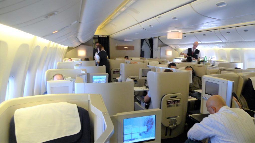 British Airways Club World Boeing 747-400 mit 8 Sitzen pro Reihe