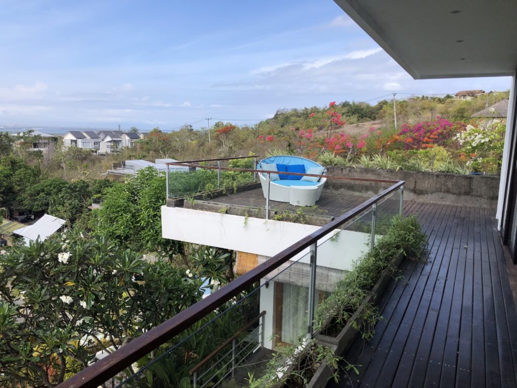 Terrasse vom Master Bedroom mit Lounge-Insel