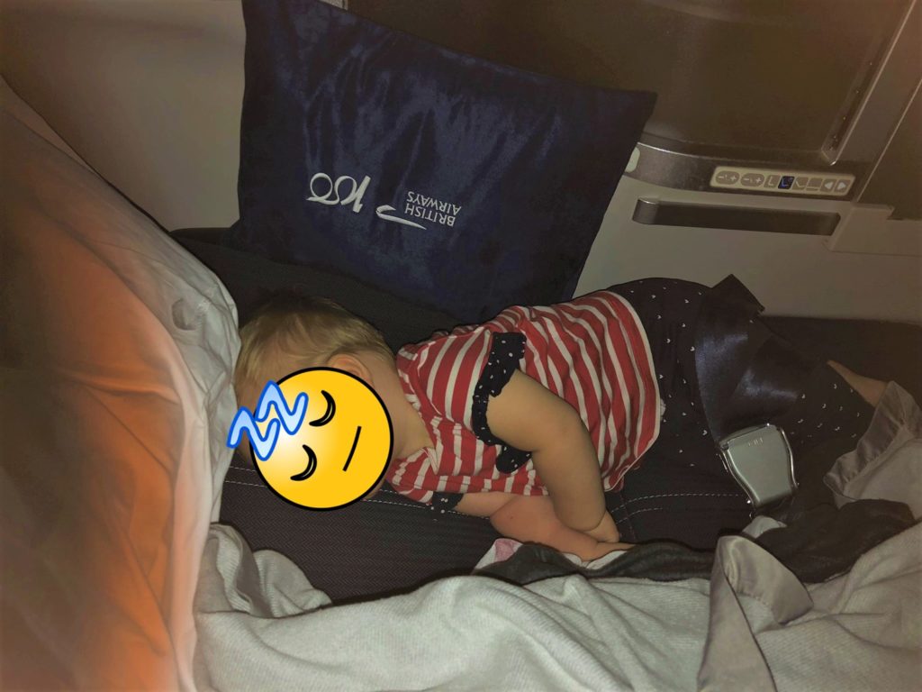 Schlafen im Business Class Sitz