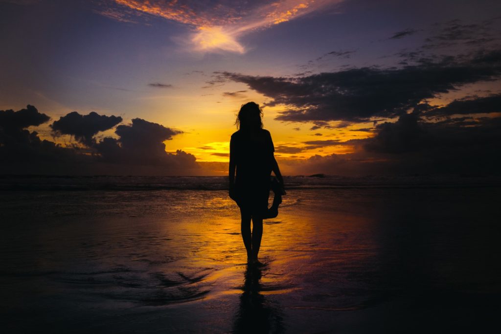 Sunset on Bali, Indonesien