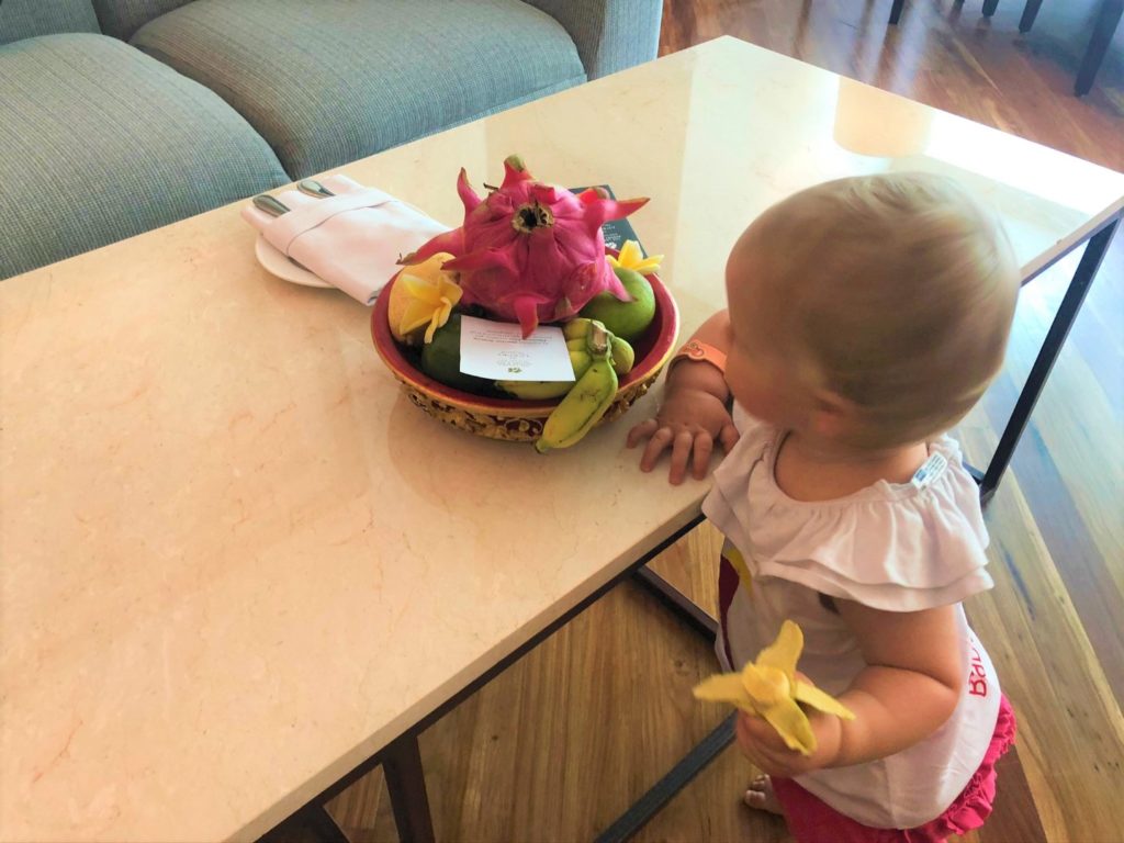 Hoppla - die kleinen Bananen schmecken mir als Baby besonders
