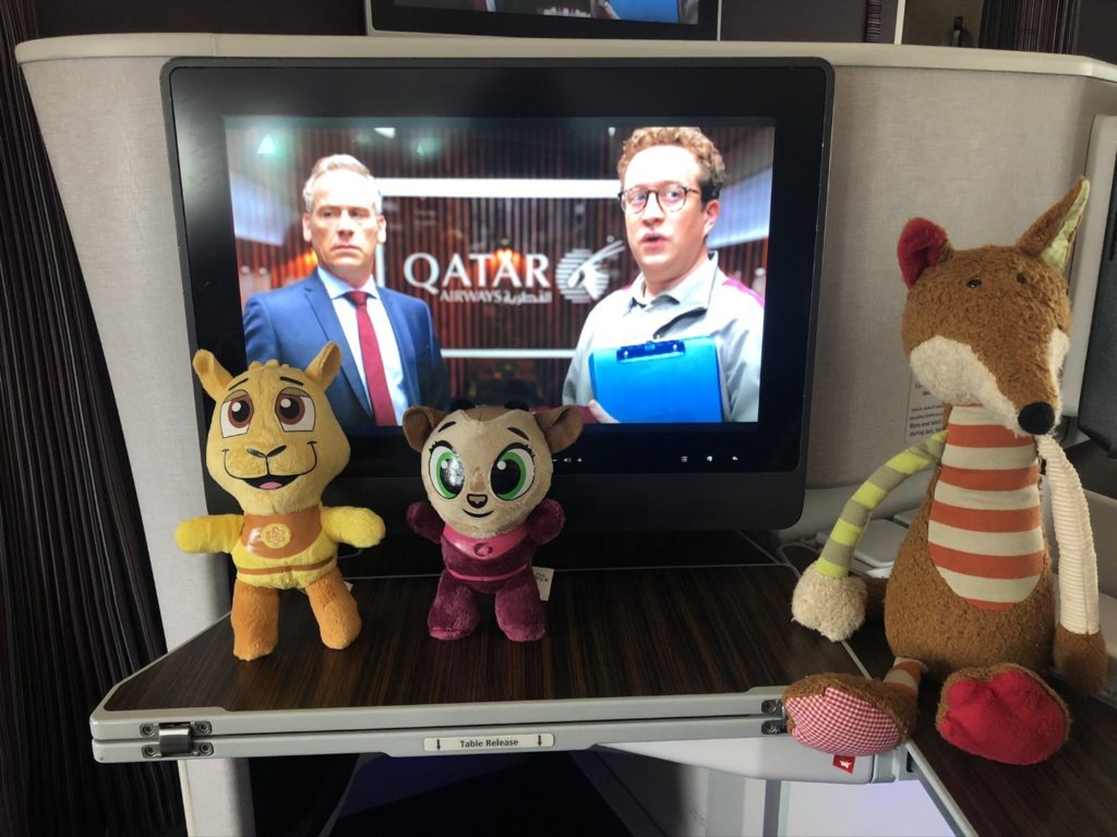 Oryx Plüschtiere als Geschenk für Vic von der freundlichen Stewardess