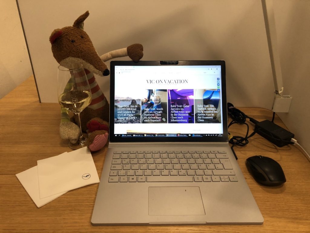 Arbeiten ind er Senator Lounge - Flughafen Mpnchen Termianl 2 L-Gates