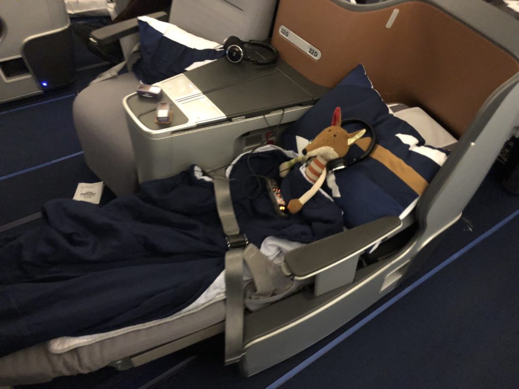 Business Class Seat on Lufthansa Airbus A380