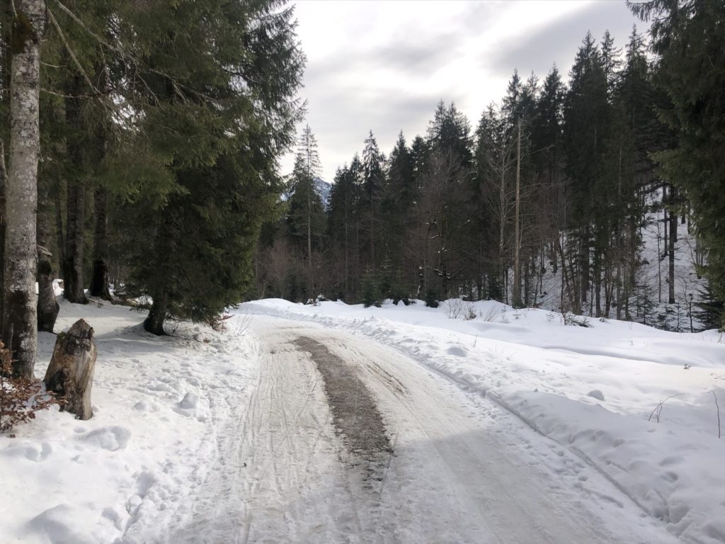 Wenig Schnee im Winter 2020 - Die Alpen sind grün, doch südlich vom Tegernsee gibt es noch ausreichend Winterzauber