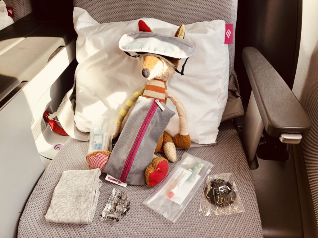 Amenity Kit in der Eurowings Business Class
