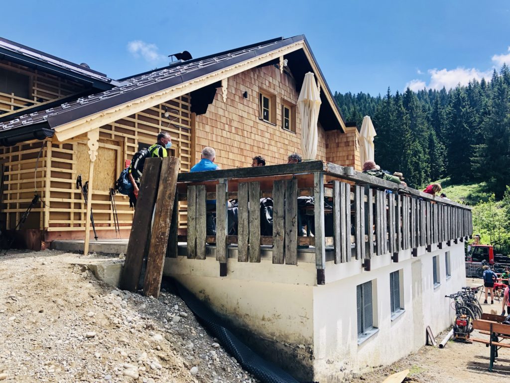 Die Lengrieser Hütte wird derzeit renoviert