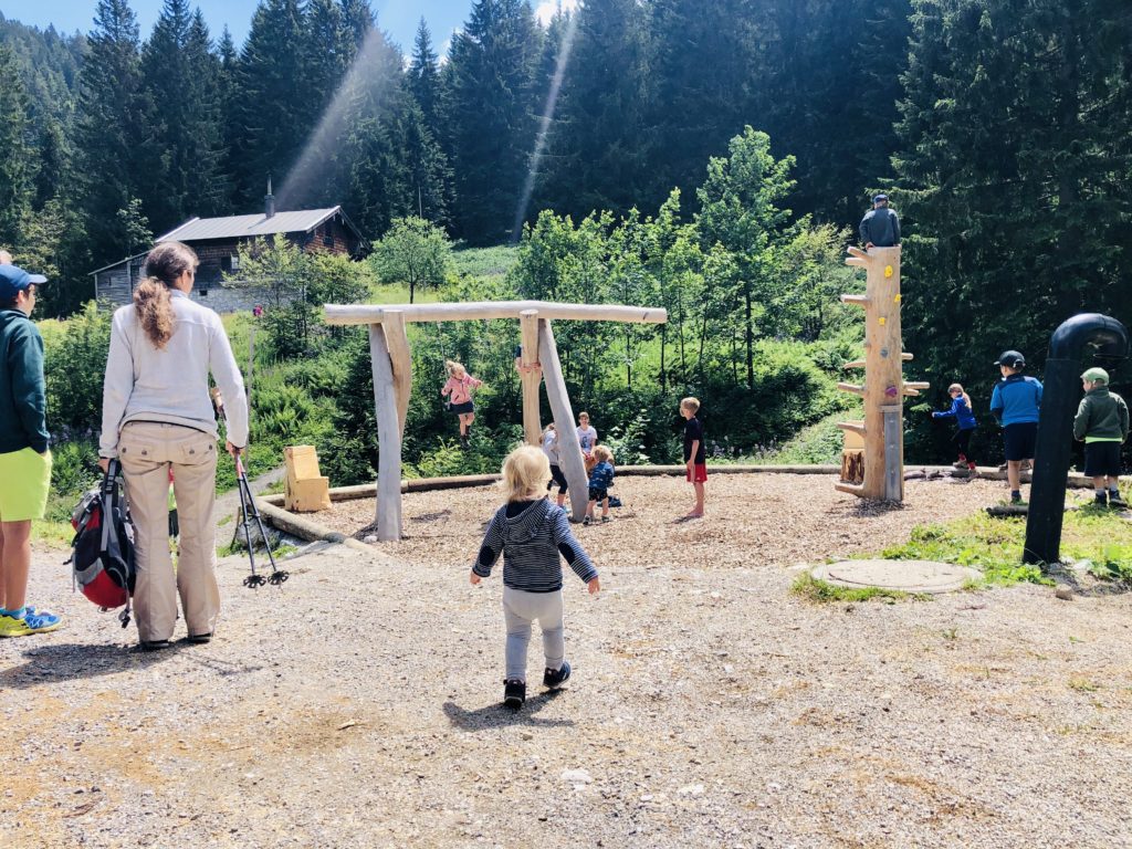 Der neue Spileplatz bei der Lengrieser Hütte