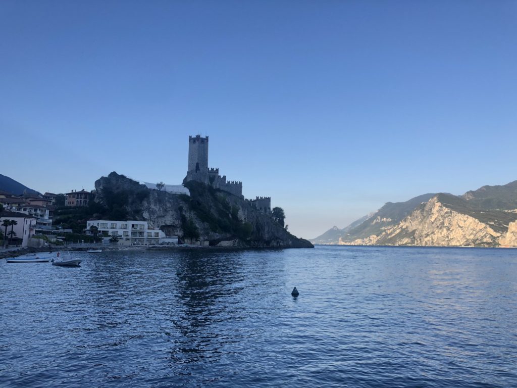 Das Castello in Malcesine um 7 Uhr Morgens